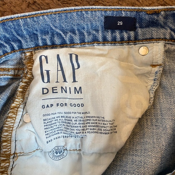 2 FOR $20 Gap Denim Cut-Off Cheeky Short High Rise Button Fly 100% Cotton 29 8 - Picture 5 of 10
